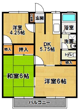 サンビレッジ稲荷前の物件間取画像